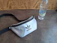 Adidas-малка сребриста чанта за кръста,банан,адидас