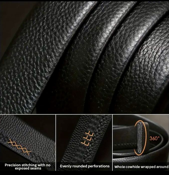 -10%Промоция•Официални Dark*мъжки кожени колани с автоматична катарама