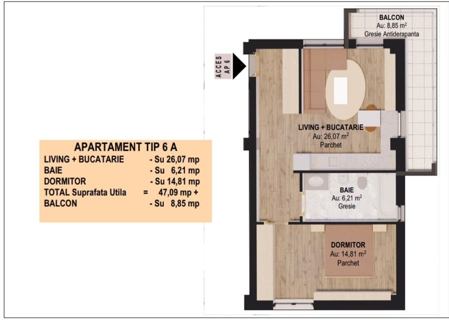 Apartament 2 camere cu RATE LA DEZVOLTATOR, bloc nou 2024