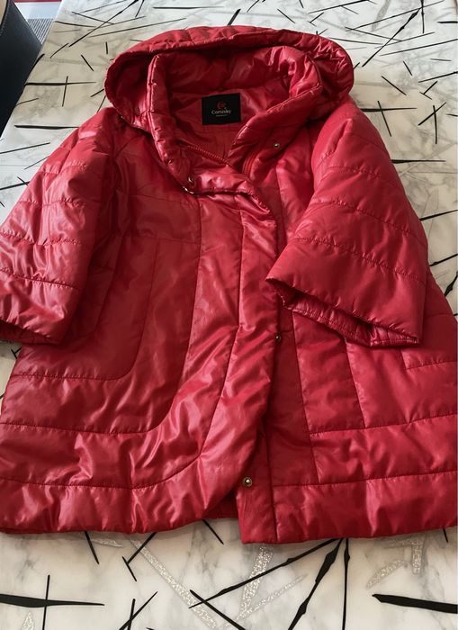 Geaca damă roșie de toamna