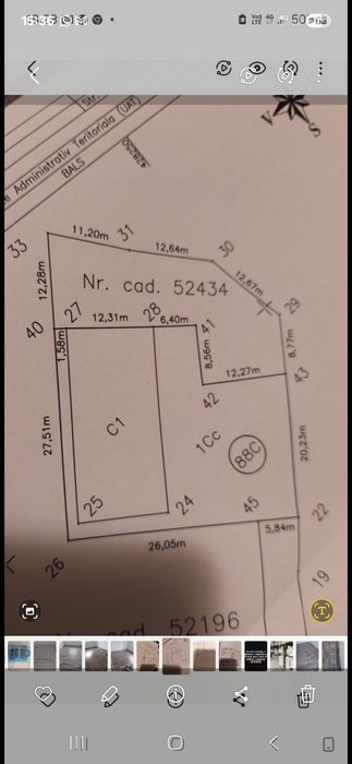 Vănd parcelă teren intravilan 400mp in Balș str.Cireșului nr.88C