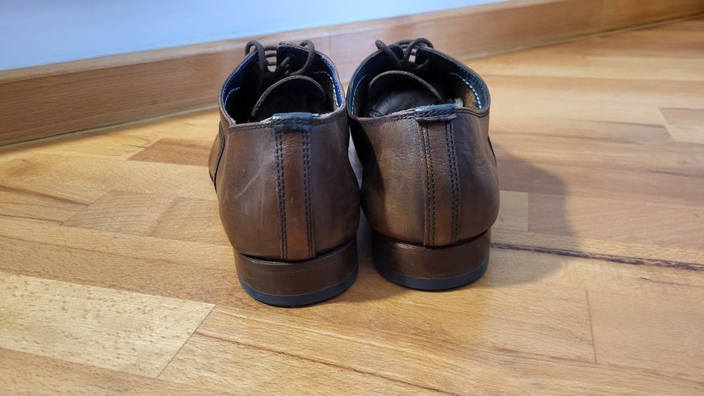 Pantofi piele Zara oxford