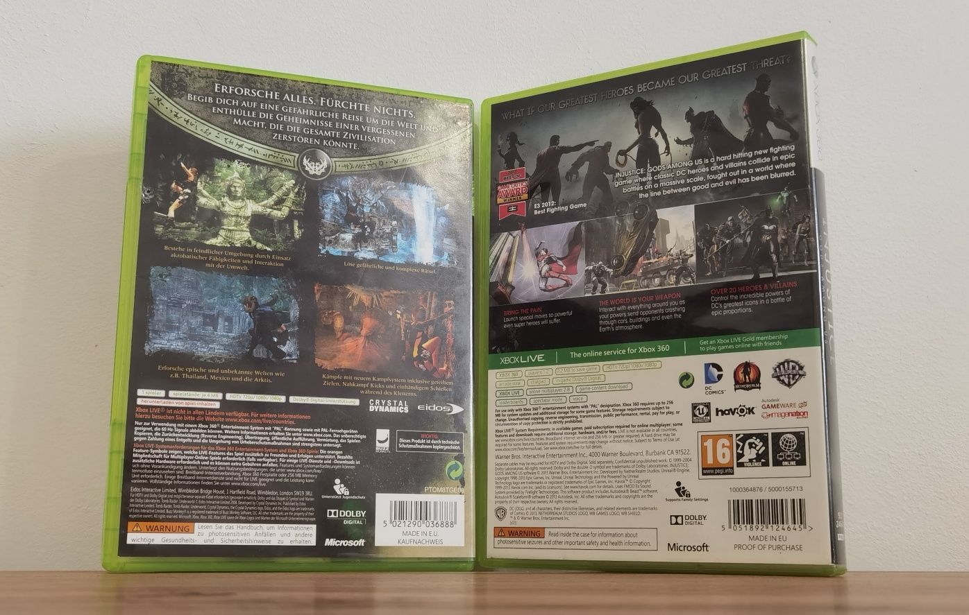 Jocuri xbox360 Tomb Raider-Underworld/Injustice-Gods Among Us xbox 360