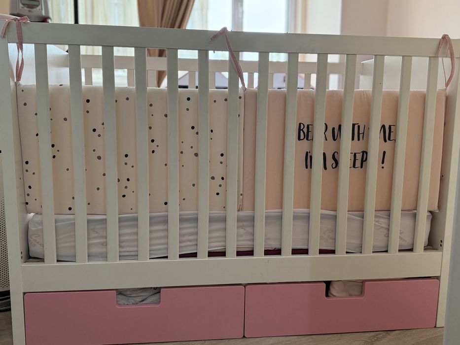 Бебешка кошара Икеа бебешко легло бебешки матрак Pierre Cardin 60/120