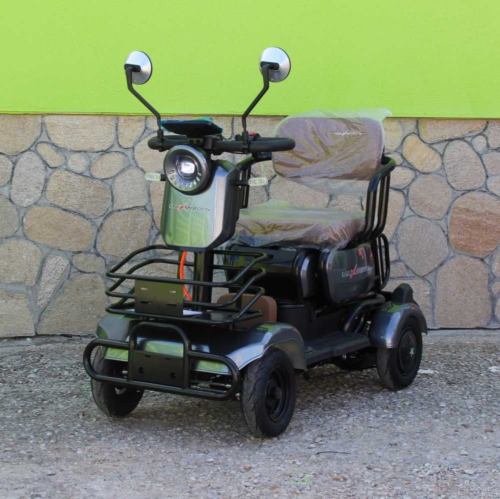 Триместна електрическа четириколка MaxMotors A9 GRAY, 1500W