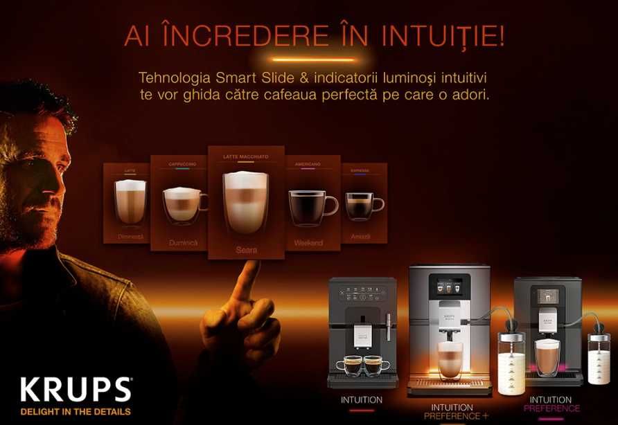 Espressor automat KRUPS Intuition EA873810, NOU Sigilat