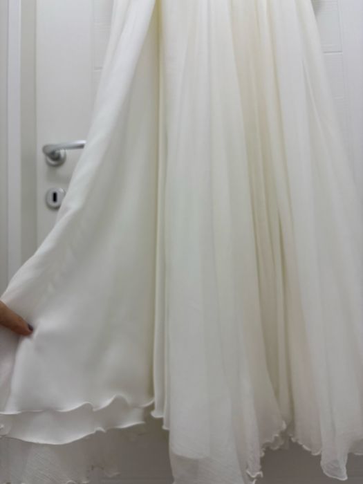 Rochie mireasa din matase naturala