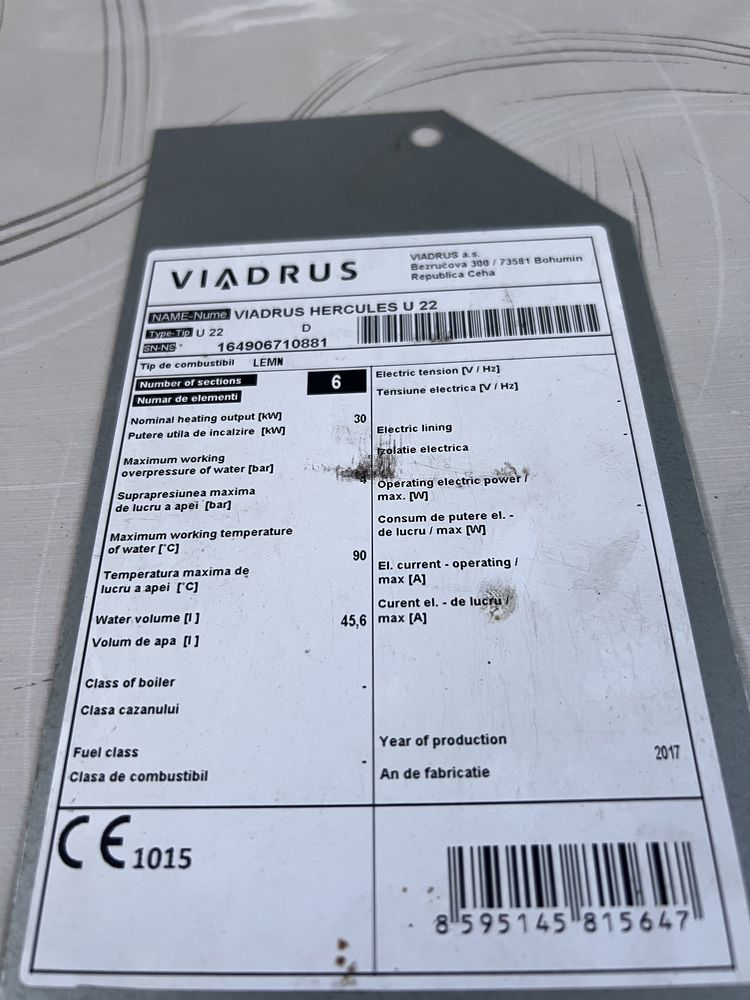 Centrala Viadrus Hercules U22