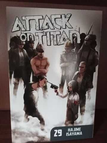 Attack on titan manga Volume 23,25,29,32,34