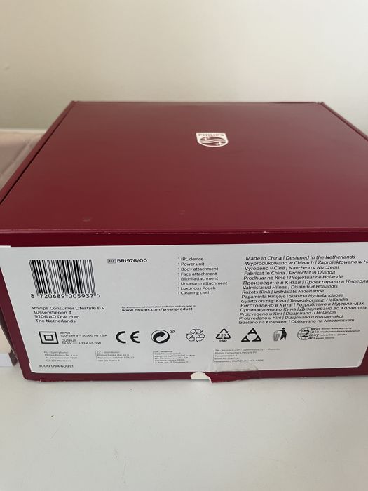 Epilator IPL Philips Lumea serie 9900, model BRI976