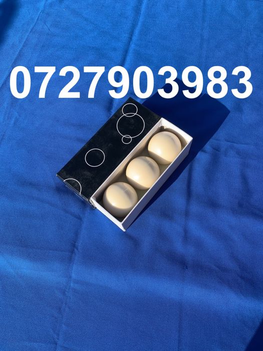 Bile biliard albe toate marimile TEL -27.903.983