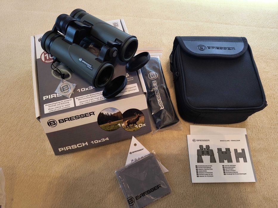 Бинокъл BRESSER Pirsch 10х34 BaK-4 Phase Coating Water/Dust-Res IPX7