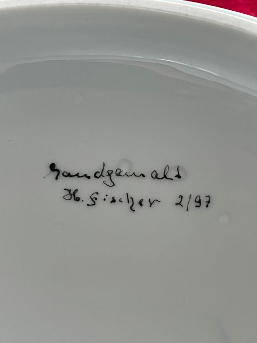 Fustenberg   , ръчно рисувана порцеланова кутия за бижута, за бонбони