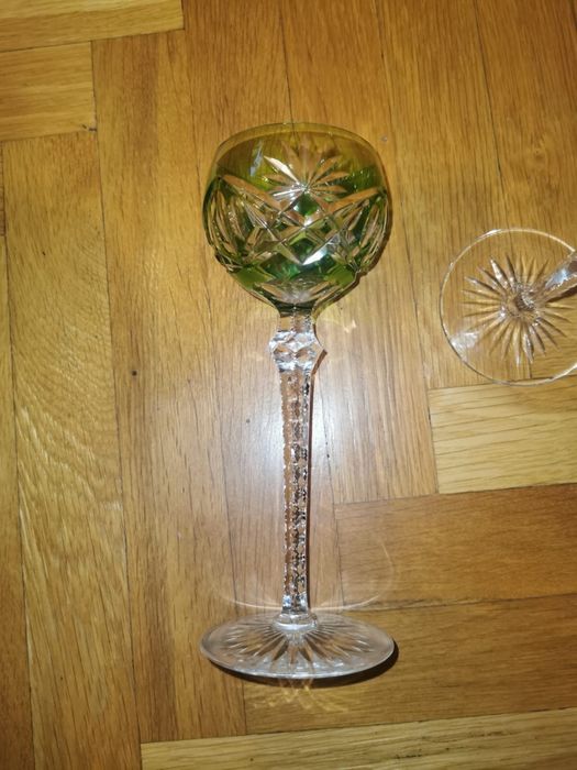 Антикварни цветен кристал чаши Nachtmann "Traube"  Зап. Германия 70те