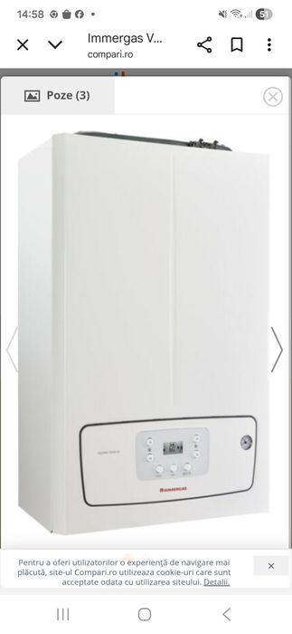 Centrală Imergas 24kw, Garanție încă 2 ani.