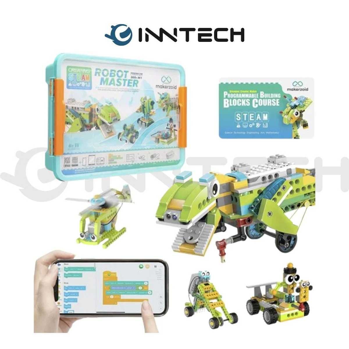 Обучающий Конструктор Makerzoid Robot Master Premium более 600 деталей