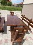 Set terasă lemn masiv
