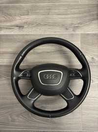 Volan Audi multifunctional , airbag inclus , piele , comenzi volan