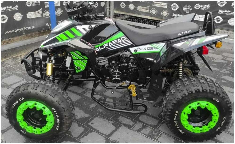 ATV Quad 250cc, Alfarad Cobra, Injectie manuală 4+1 roţi 10" Rate TBI