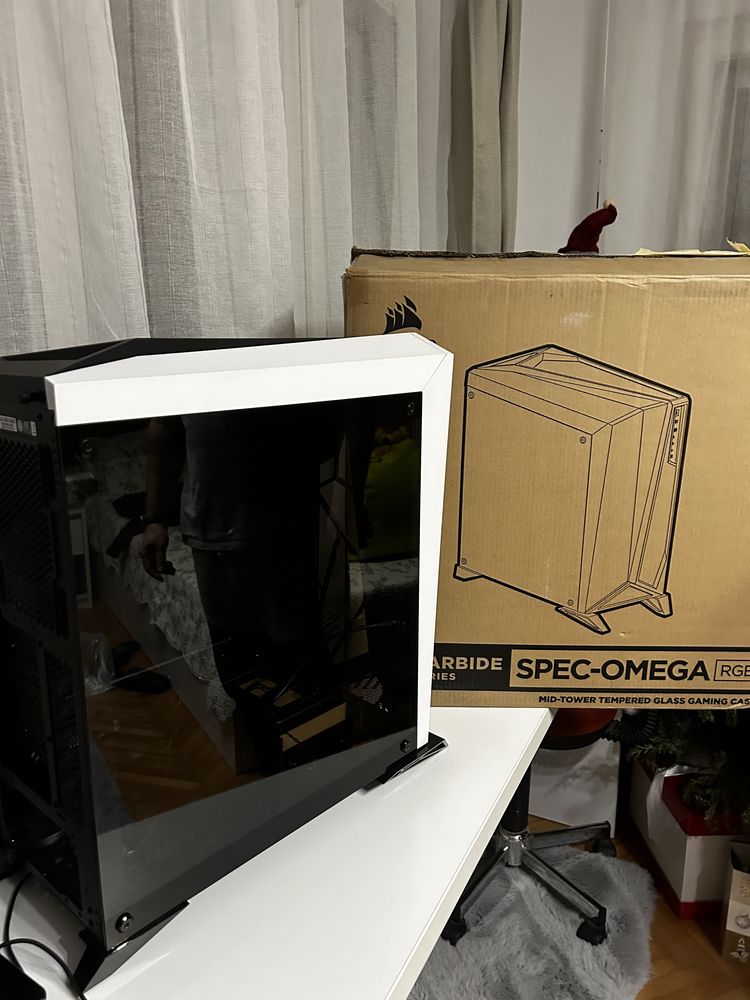 Carcasa PC Corsair Carbide Series Spec-Omega RGB Alba (ca noua)