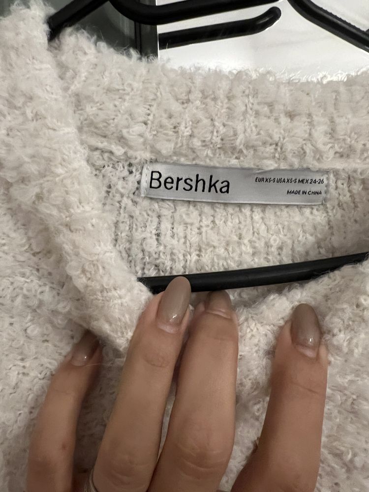 Bluza alba Bershka