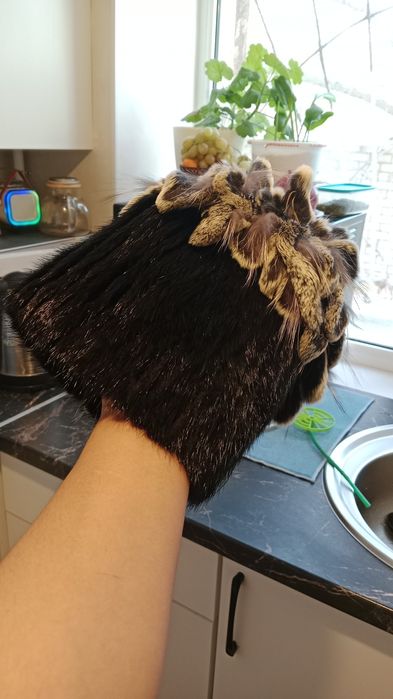 Продам шапку норковая!с песец