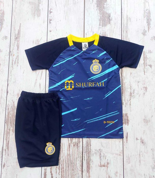 Екип Роналдо синьо тъмно синьо 2024 ново Детско от 5 до 15г ал насър