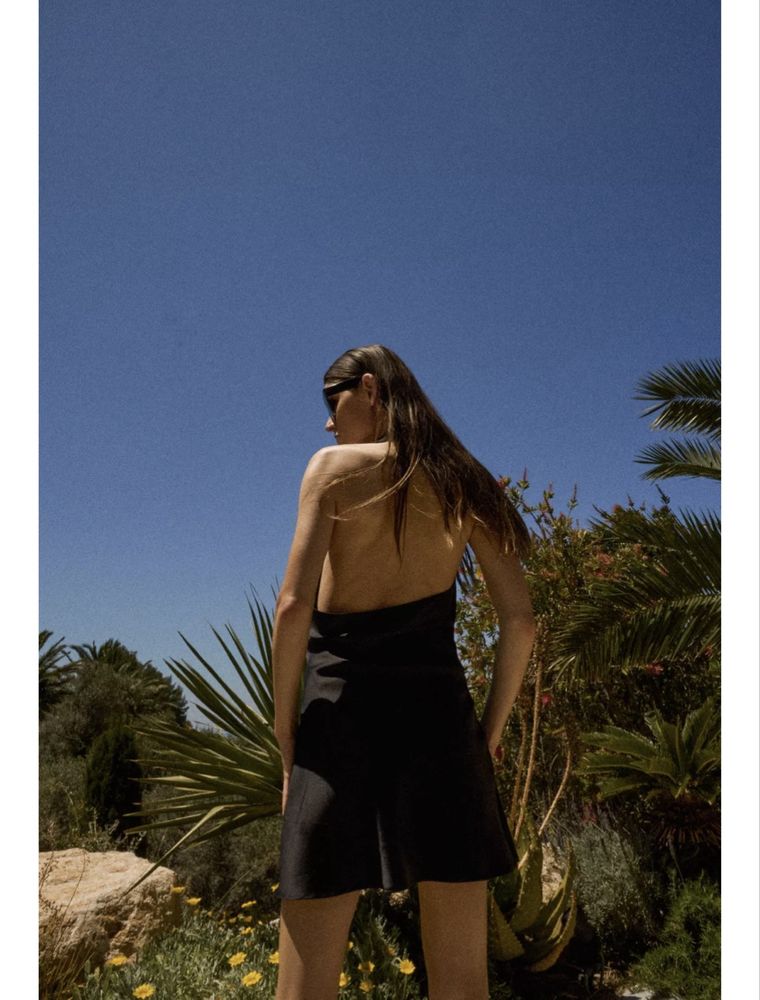 Сатенена рокля Zara