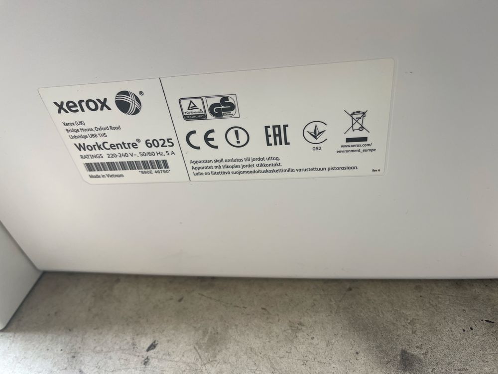 Xerox 6025 – цветен лазерен принтер, копир и скенер