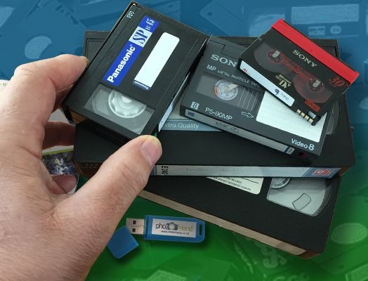 Transfer casete video VHS, VHS-C, Video8, Hi8, Digital8, Mini DV