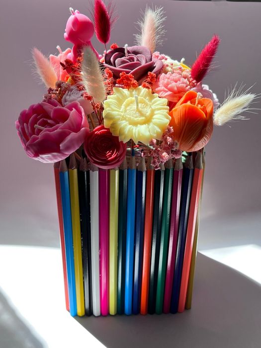 Aranjamente florale din ceara de soia