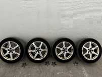 Set roti jante cu anvelope iarna audi oem 225/50/r17 5x112 dot bun