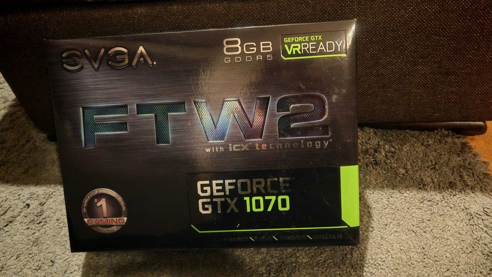 Видео карта EVGA GeForce GTX 1070 FTW2 Gaming, 8GB GDDR5