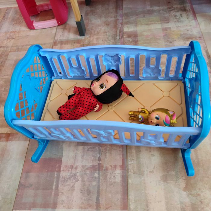 Куче съболекар, бебешка кошара, люлка за кукли, Лего за момичета