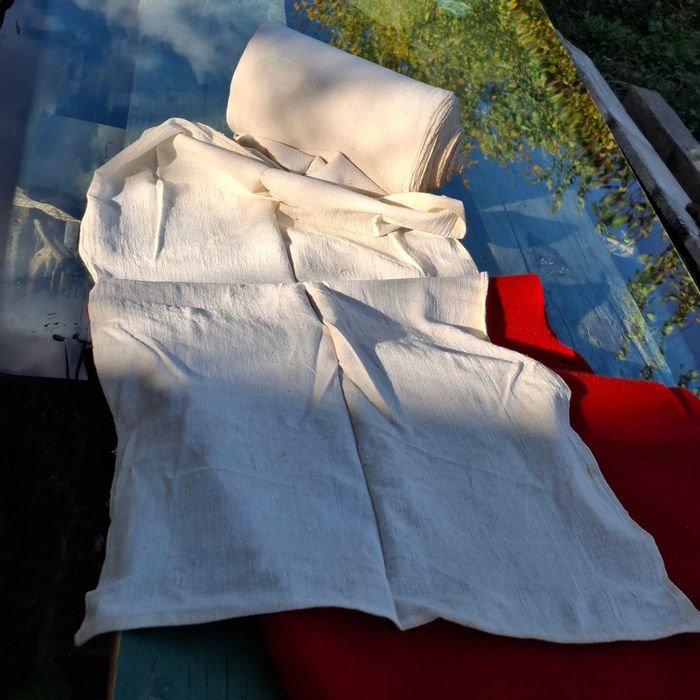 Pânză veche de casă din bumbac