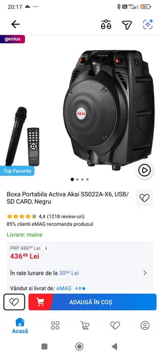 Boxa bluetooth akay