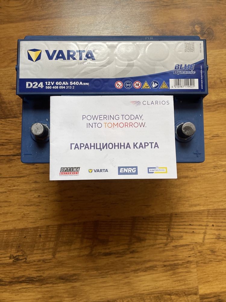 Акумулатор VARTA BLUE DYNAMIC 60AH 540A R+