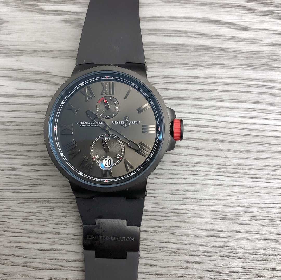 Ceas de bărbați automat Ulysse Nardin Marine Blacktop