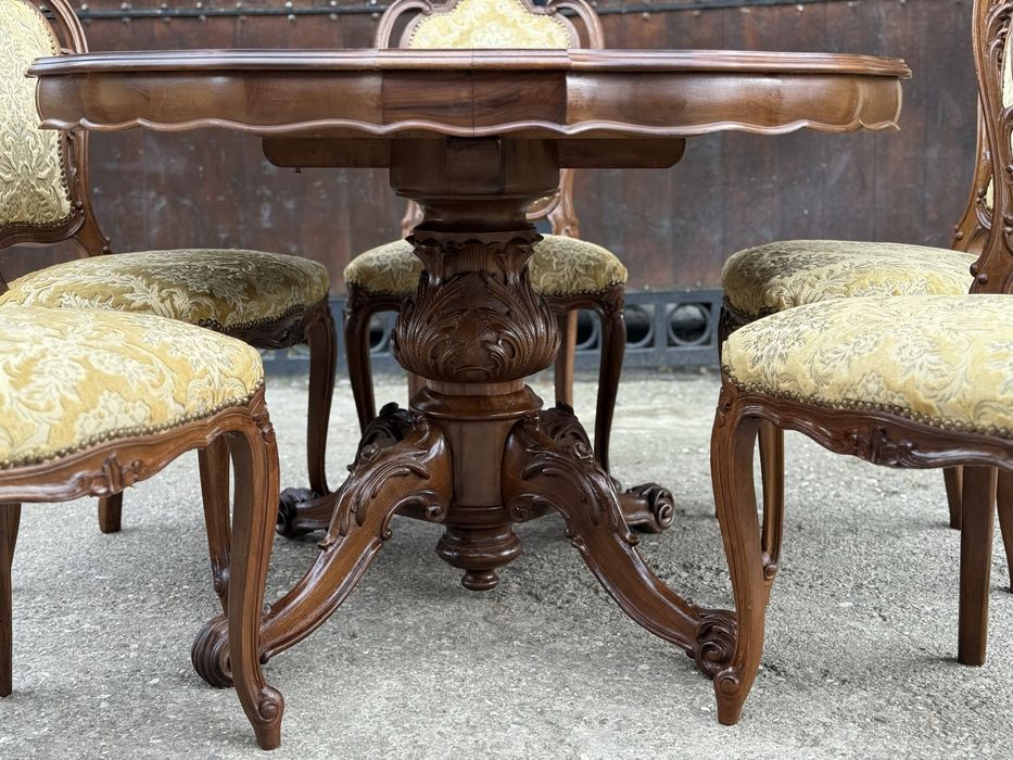 Masa extensibila cu 5 scaune