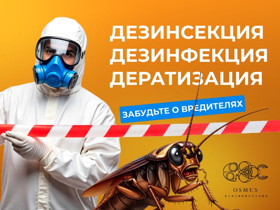 Дезинфекция дезинсекция обработка от Тараканов от клопов поесин