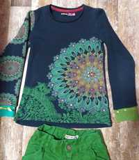 Детска блуза Desigual 134 размер, панталон 122 размер
