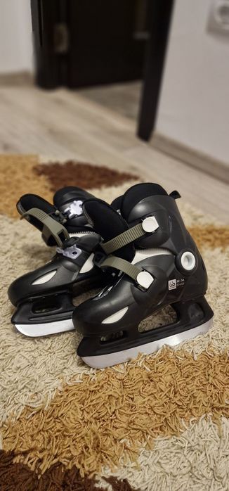 Patine gheață Play 3 Negru Decathlon NOI