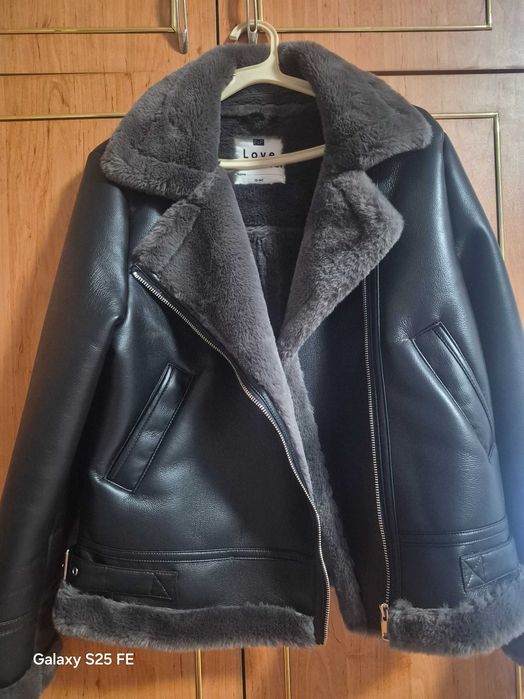 Дамско топло кожено яке
