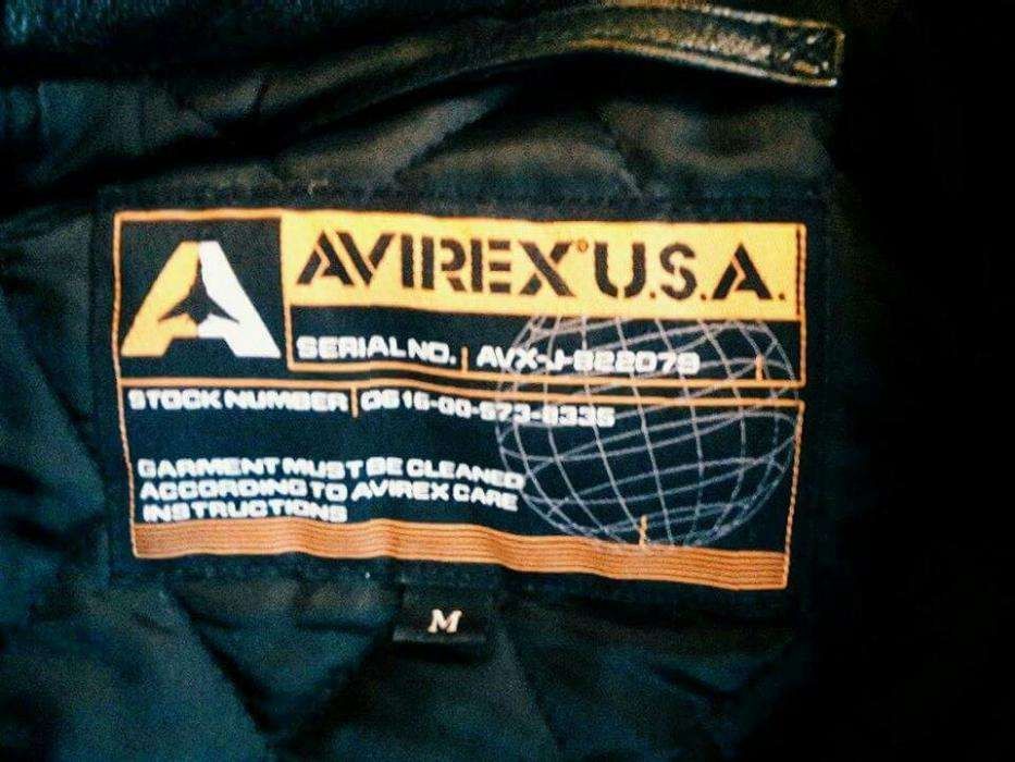 Geaca piele naturala AVIREX made in USA marime L-XL, biker,pilot