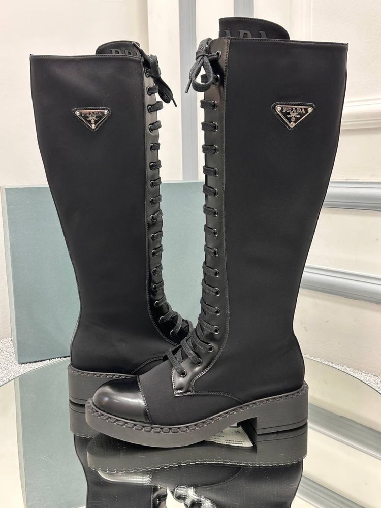Ghete-Cizme Prada-piele naturală 100% poze REALE