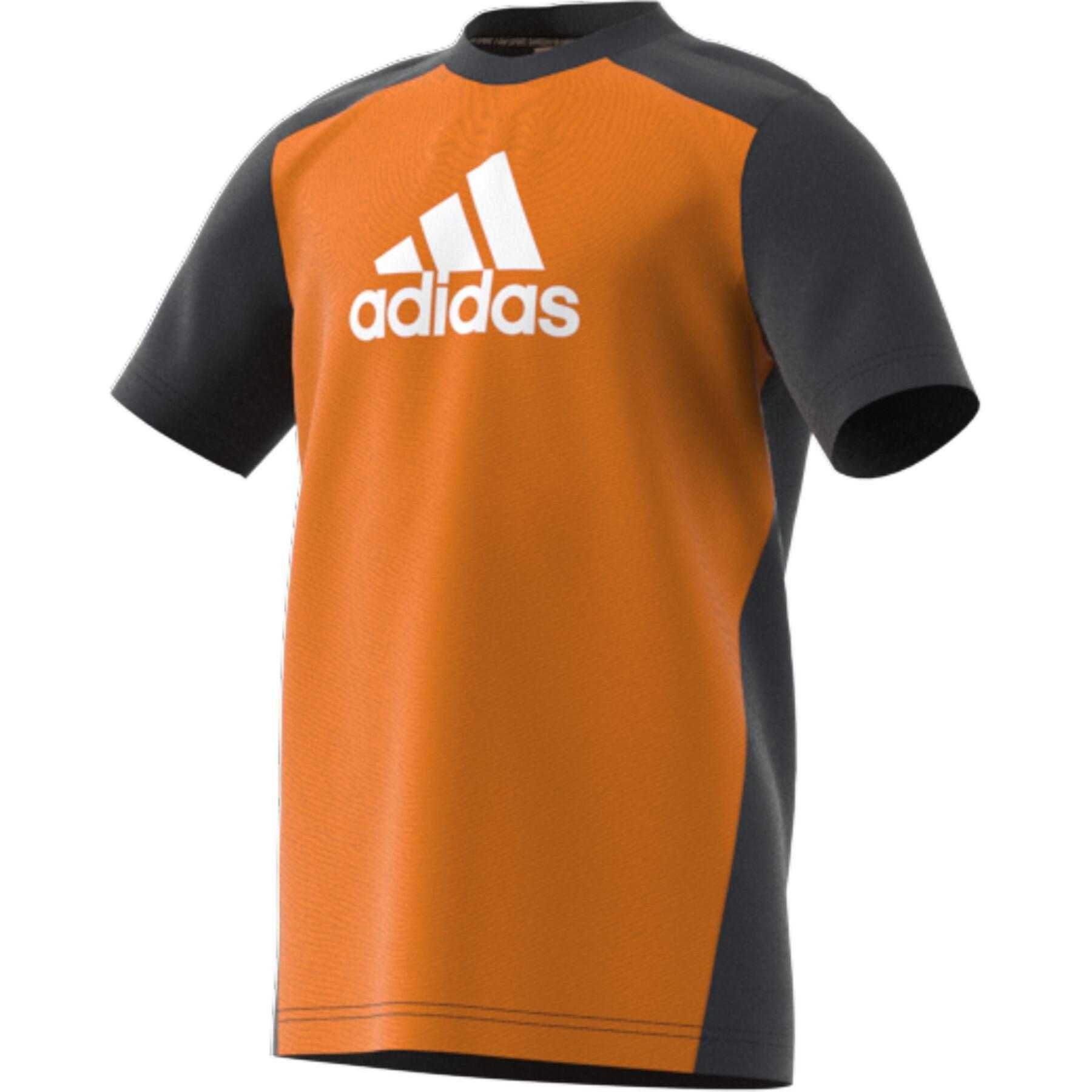 Tricou copii Adidas B BOS TEE, portocaliu, negru