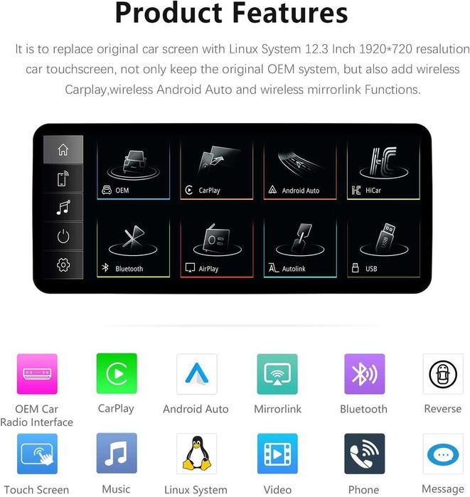 12.3 мултимедия Audi A4/A5 B8.5 Facelift Android 14 8GB/128GB CarPlay