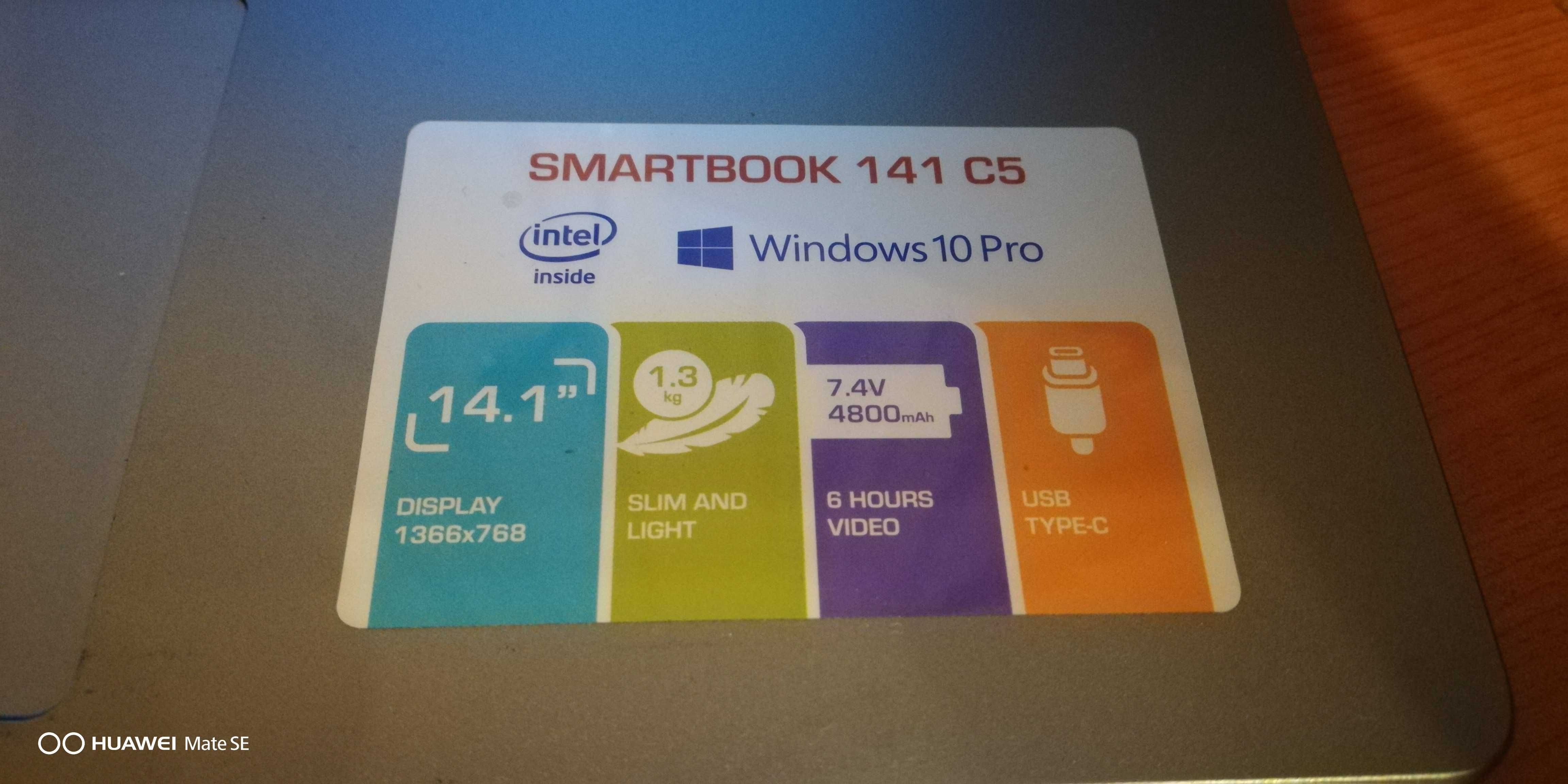 лаптоп Prestigio SmartBook 141 C5 -  N3350 - 64GB SSD + 500GB HDD