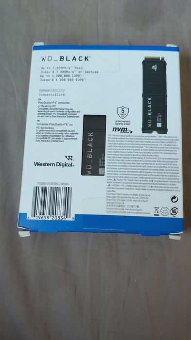 Ssd westerndigital m.2 8TB pci gen x4