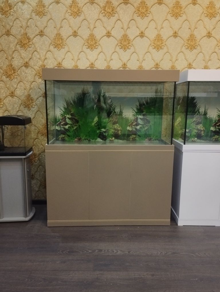 Hitech dizayndagi 330litr akvarium 3d fon 10mm oynadan 2025